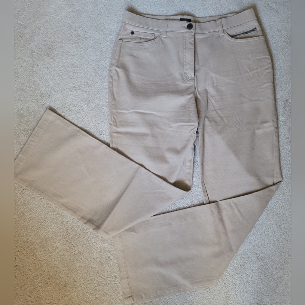 Haggar stylish tan trouser pants